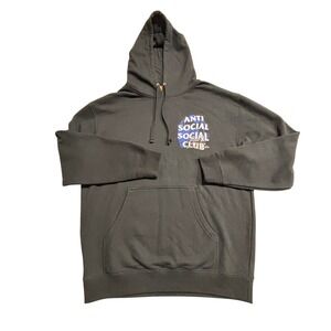 Anti Social Social Club El Angel Azul Black Hoodie Men's Size Large NWT